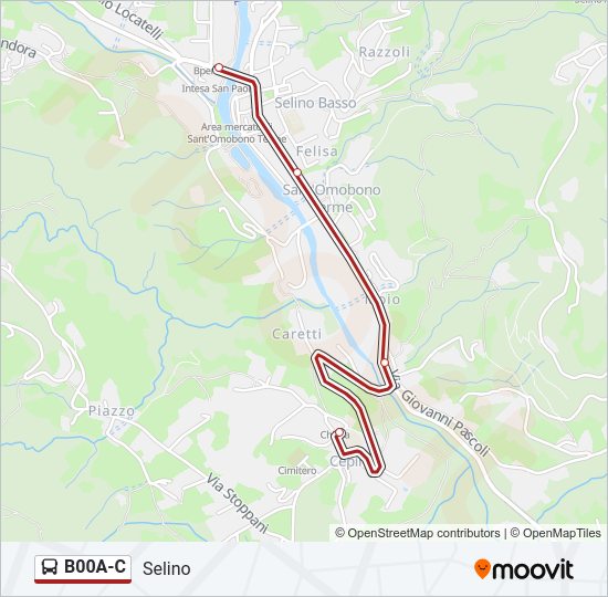 B00A-C bus Line Map