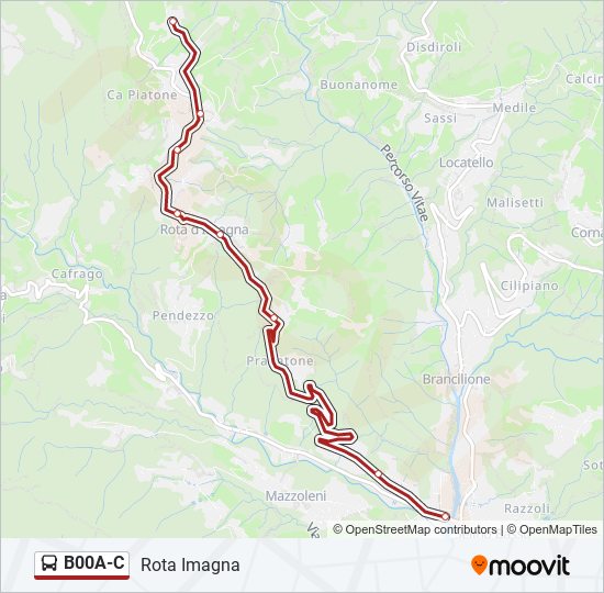 B00A-C bus Line Map