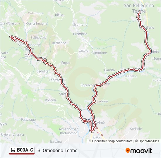 B00A-C bus Line Map