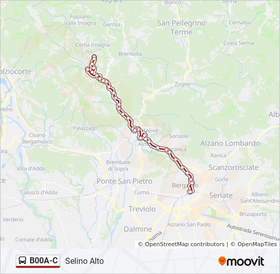 B00A-C bus Line Map