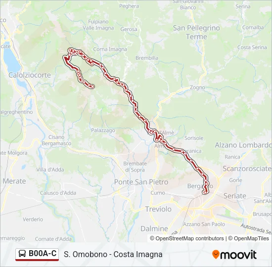 B00A-C Bus Line Map