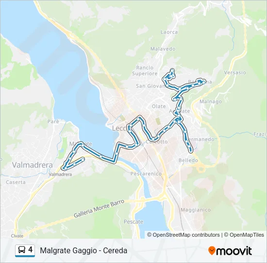 4 Bus Line Map