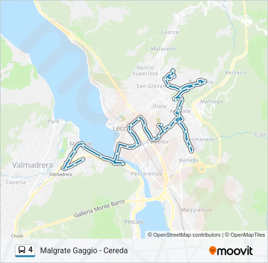 4 Bus Line Map