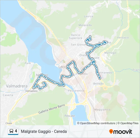 4 Bus Line Map