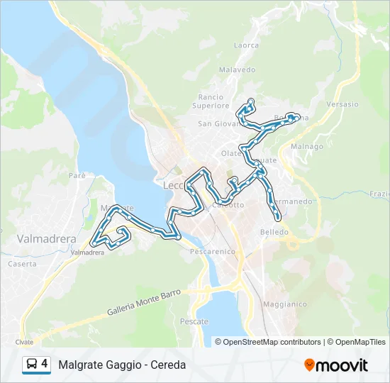 4 Bus Line Map