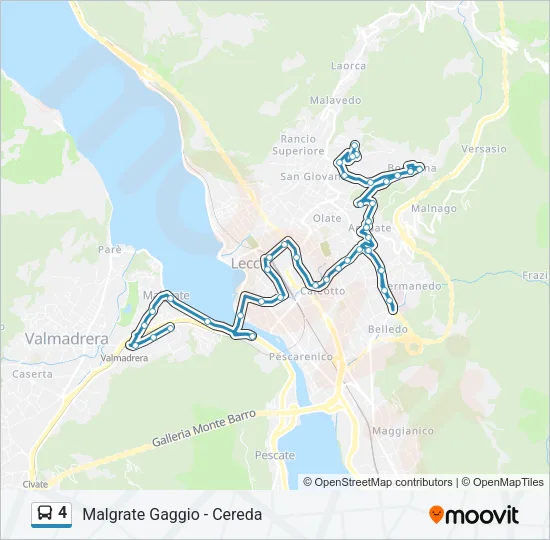 4 Bus Line Map