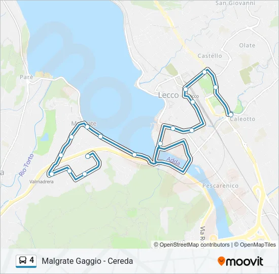4 Bus Line Map