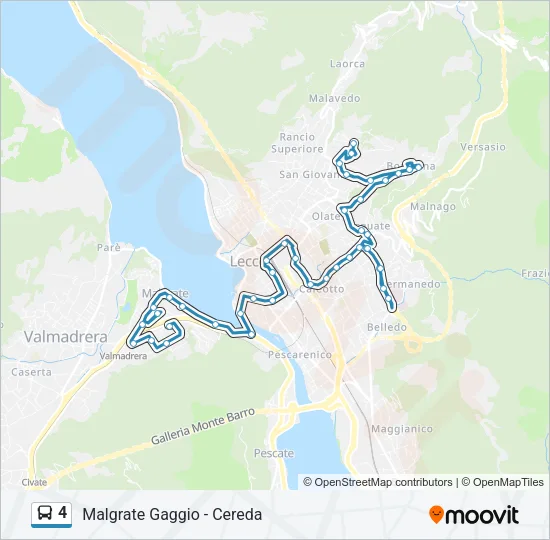 4 Bus Line Map