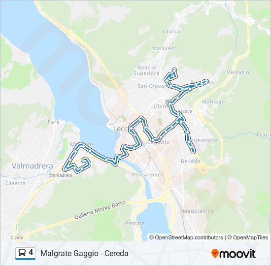 4 bus Line Map