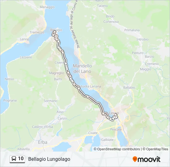 10 Bus Line Map