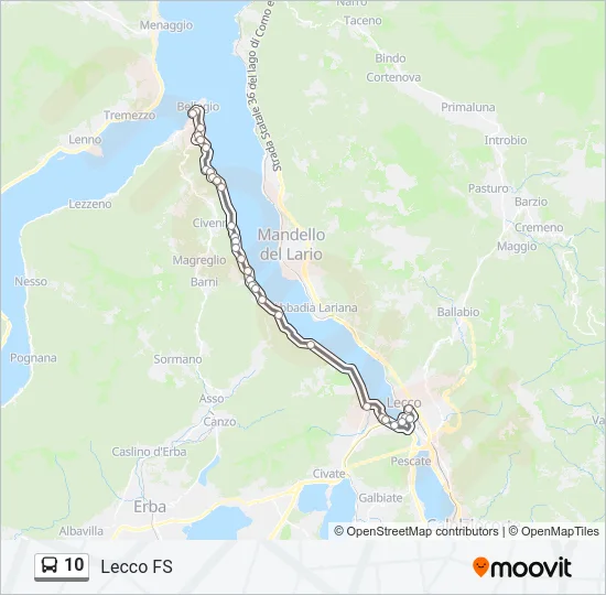 10 Bus Line Map