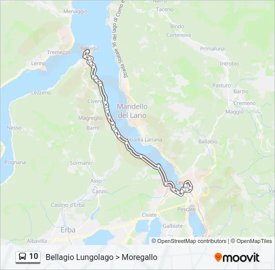 10 Bus Line Map