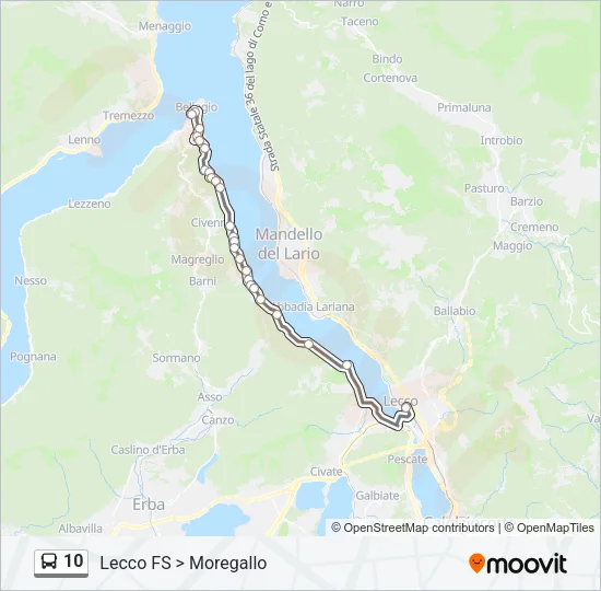 10 Bus Line Map