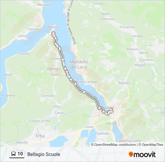 10 Bus Line Map