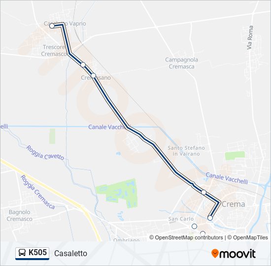 K505  Line Map