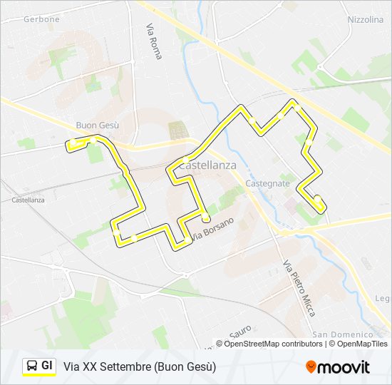 GI bus Line Map