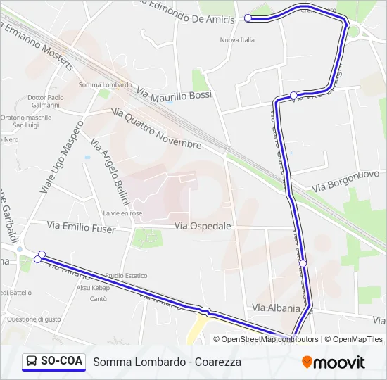 SO-COA Bus Line Map