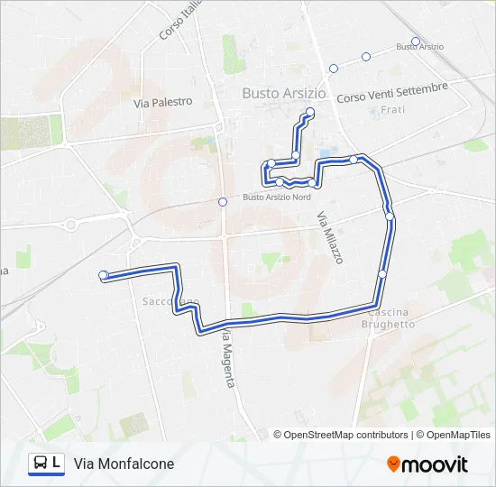 L Bus Line Map