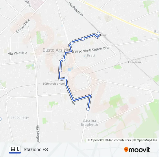 L Bus Line Map