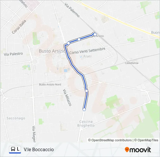 L Bus Line Map