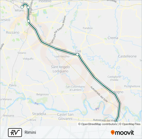 RV Train Line Map