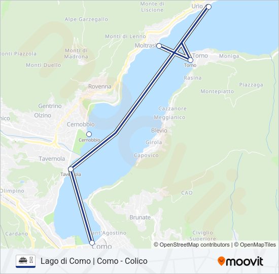 Percorso linea navigazione ⛴