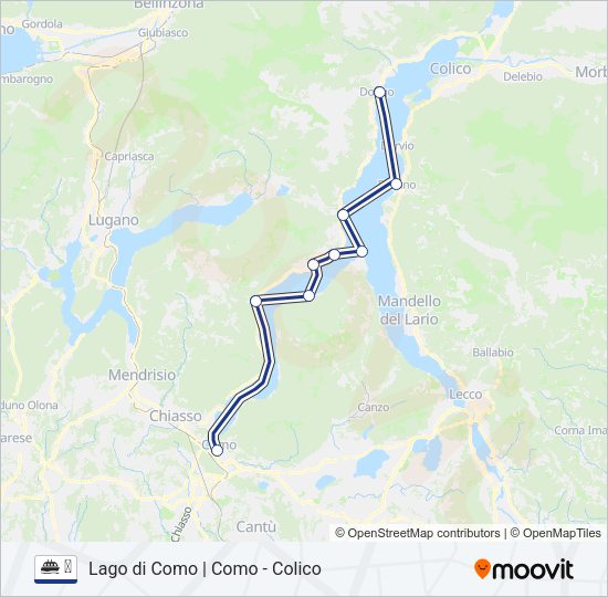 Percorso linea navigazione ⛴