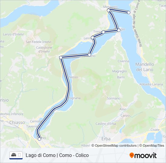 Route: Schedules, Stops & Maps - Varenna (Updated)