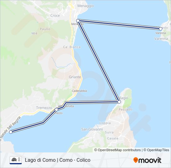 Percorso linea navigazione ⛴