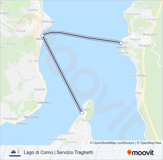 Percorso linea navigazione ⛴