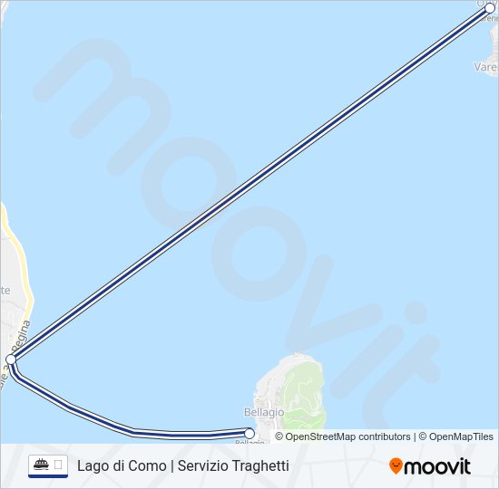 Percorso linea navigazione ⛴