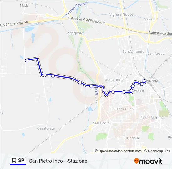 SP Bus Line Map