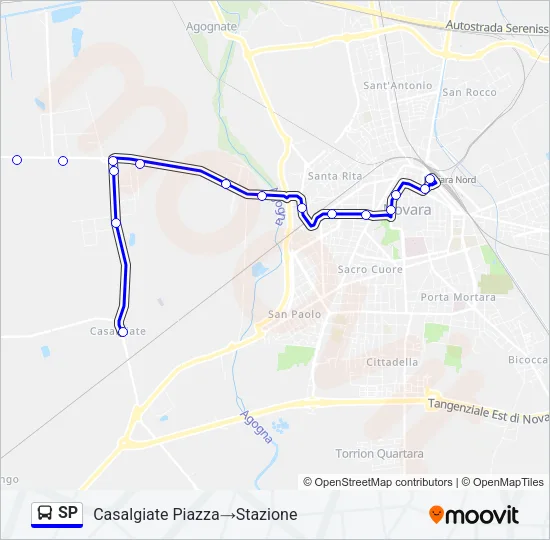 SP Bus Line Map