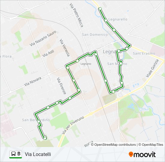 B bus Line Map