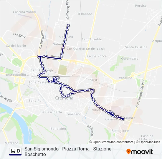 D Bus Line Map