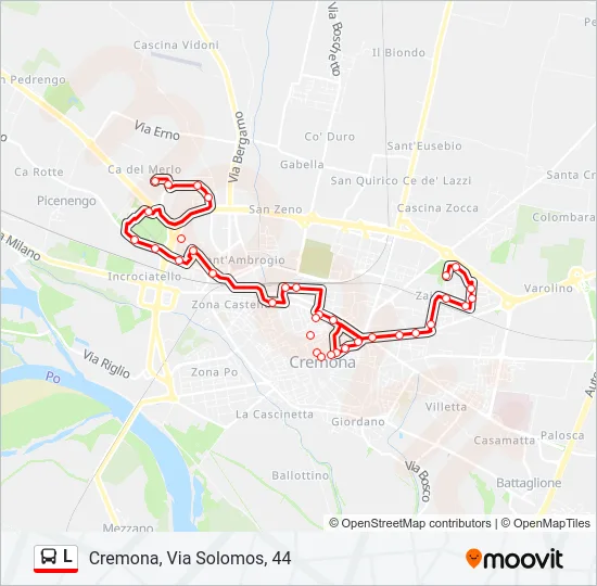 L Bus Line Map