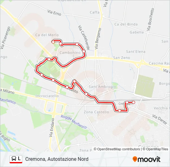 L Bus Line Map