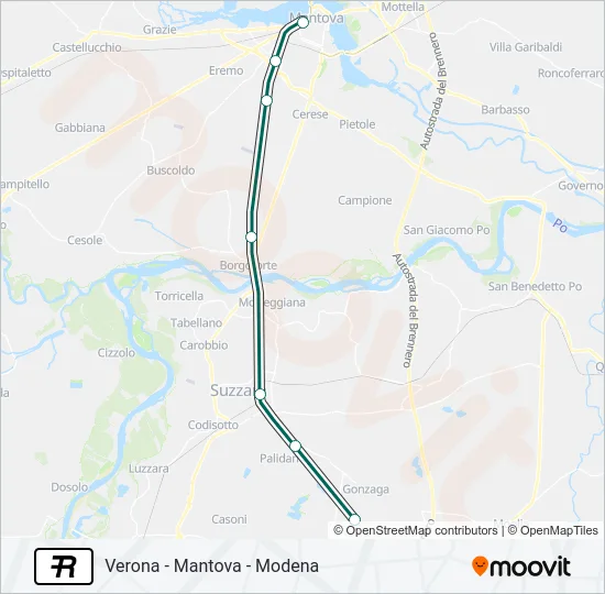 R Train Line Map
