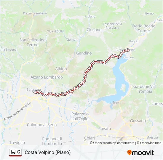 C Bus Line Map