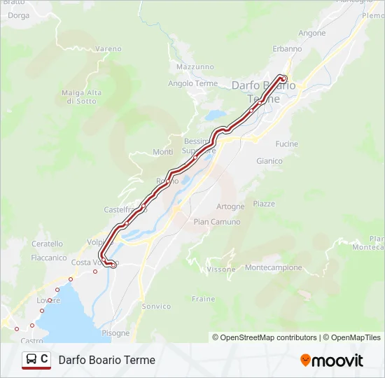 C Bus Line Map