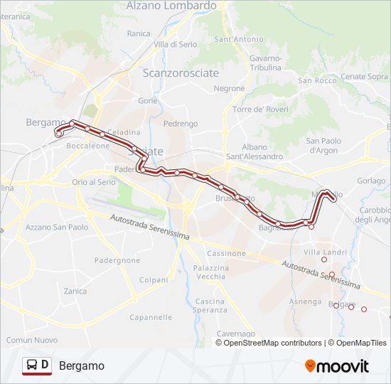 D bus Line Map