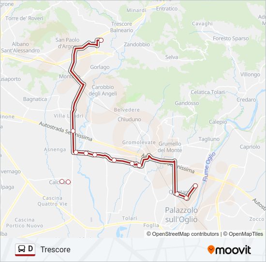 D bus Line Map