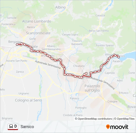 D Bus Line Map