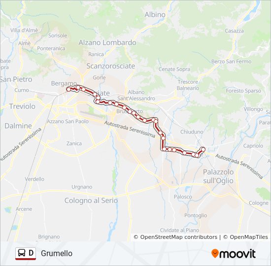 D bus Line Map