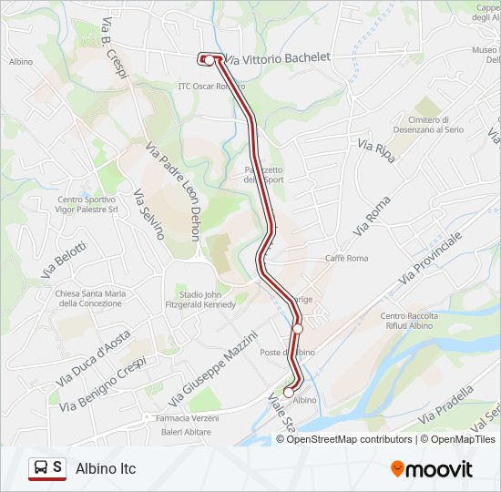 S bus Line Map
