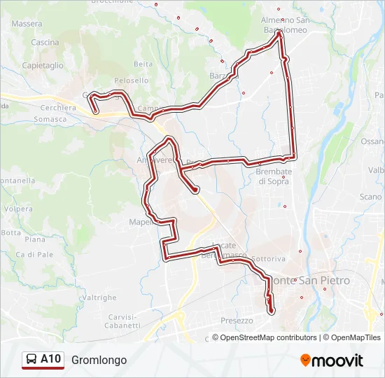 A10 Bus Line Map