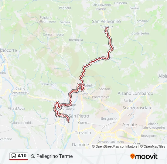 A10 Bus Line Map