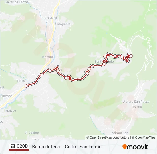 C20D Bus Line Map