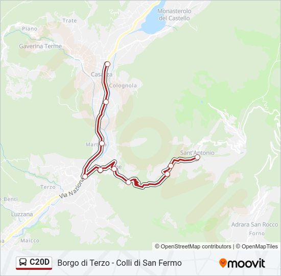 C20D Bus Line Map