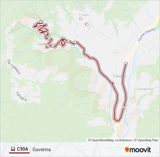 C30A bus Line Map